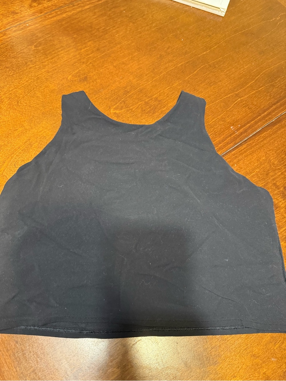 Athleta Conscious Crop Top Tank High Neck Black Athletic Workout XL